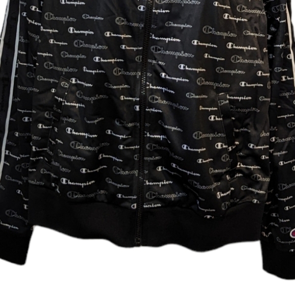 Champion all over print logo track jacket medium - Picture 4 of 9